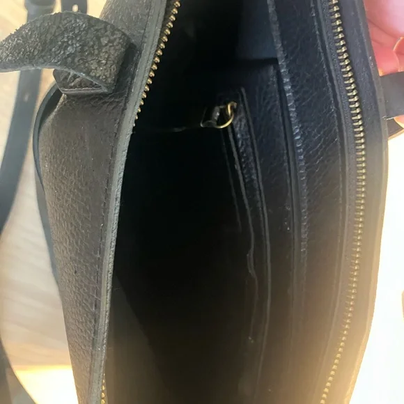Madewell Black Leather Tote Bag - Picture 5 of 5